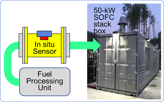 Proposed in situ gas sensor system.