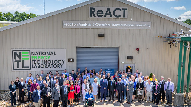 Congressional leaders and DOE officials helped us dedicate a new Reaction Analysis and Chemical Transformation (ReACT) facility 