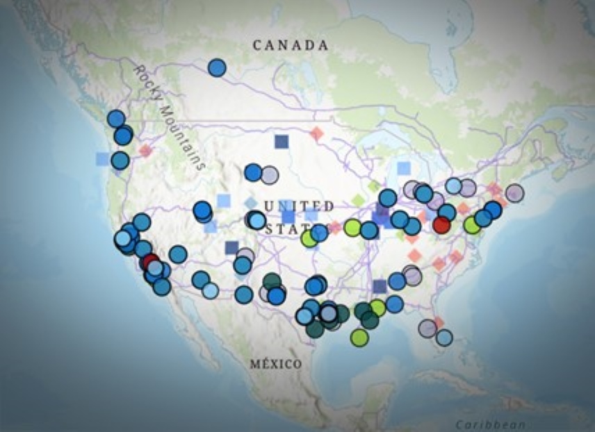 The Carbon Matchmaker interactive web map.