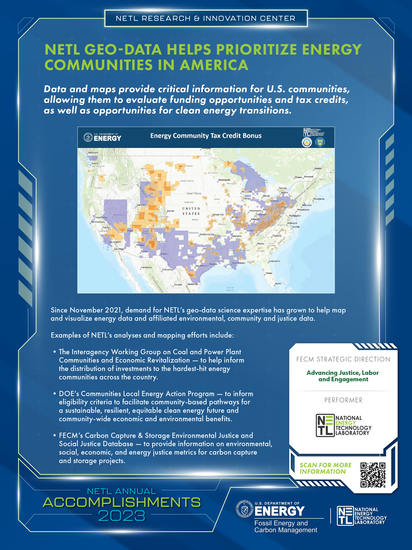NETL Geo-Data Helps Prioritize Energy Communities in America