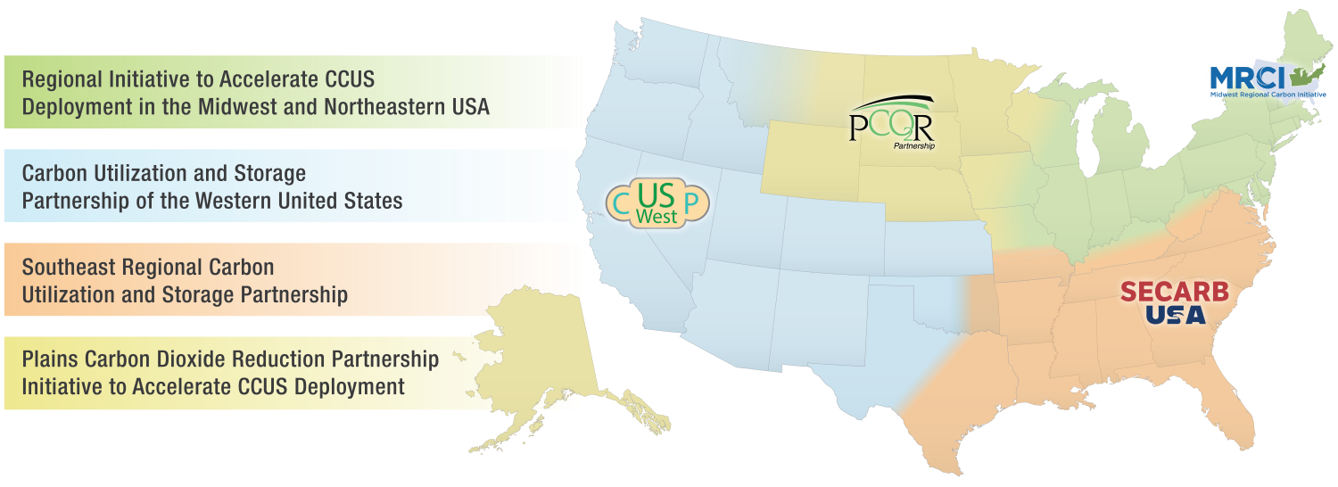 Map of the Four Original Regional Initiatives