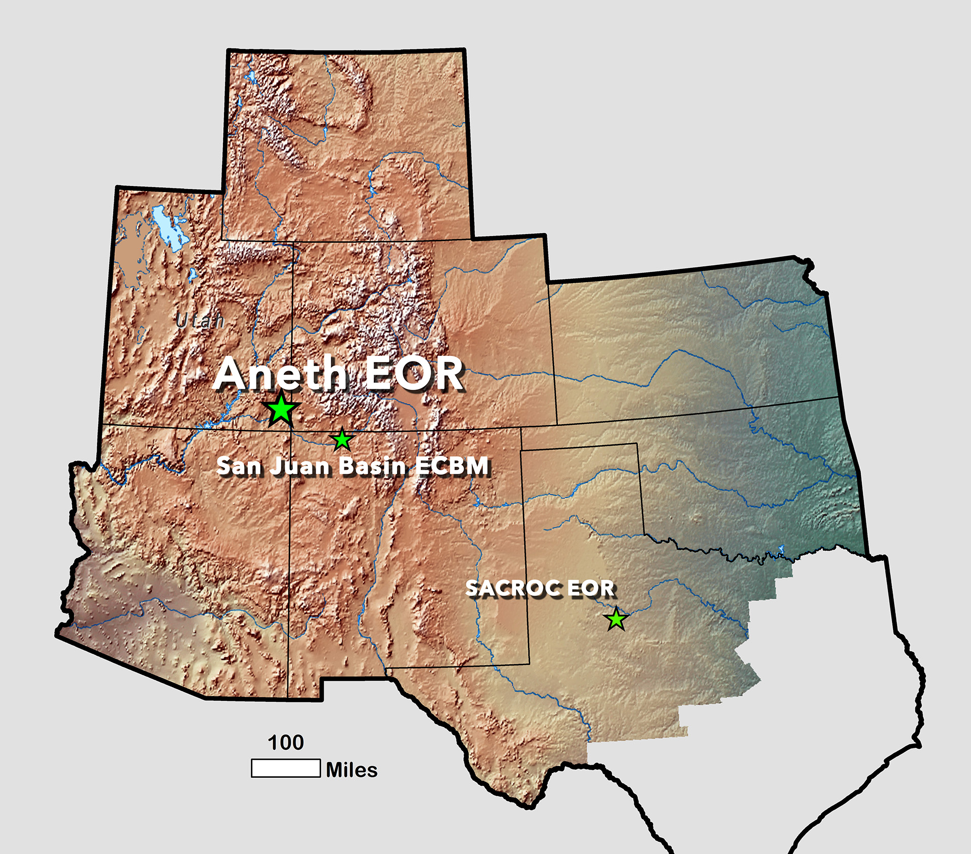 Aneth Field, located in southeastern Utah in the southern part of the Paradox Basin.