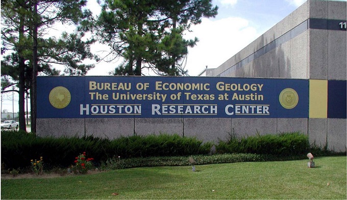 Entrance to the new core repository of the Houston Research Center.