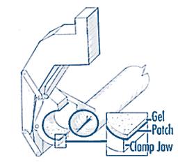 Schematic of polyethylene gel bonding application concept
