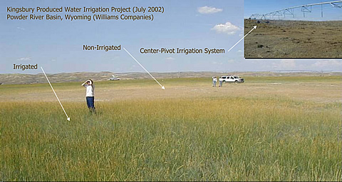 Irrigated versus non-irrigated areas are contrasted.
