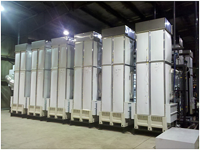 AltelaRain® 600 unit module and water treatment towers.