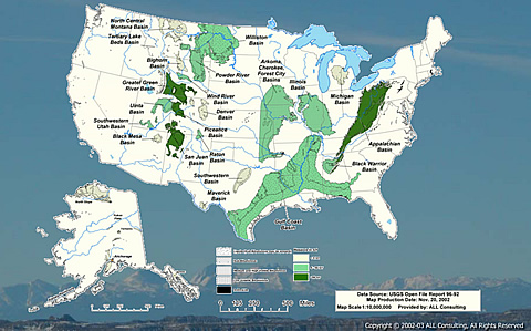 Coal basins of the U.S.