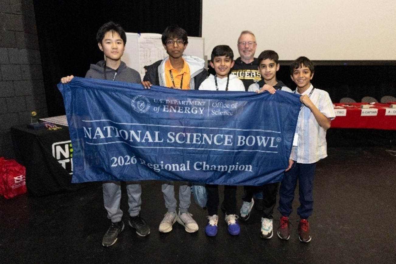 Western Pennsylvania Science Bowl middle school competition winners: North Allegheny's Ingomar Middle School Team 1.