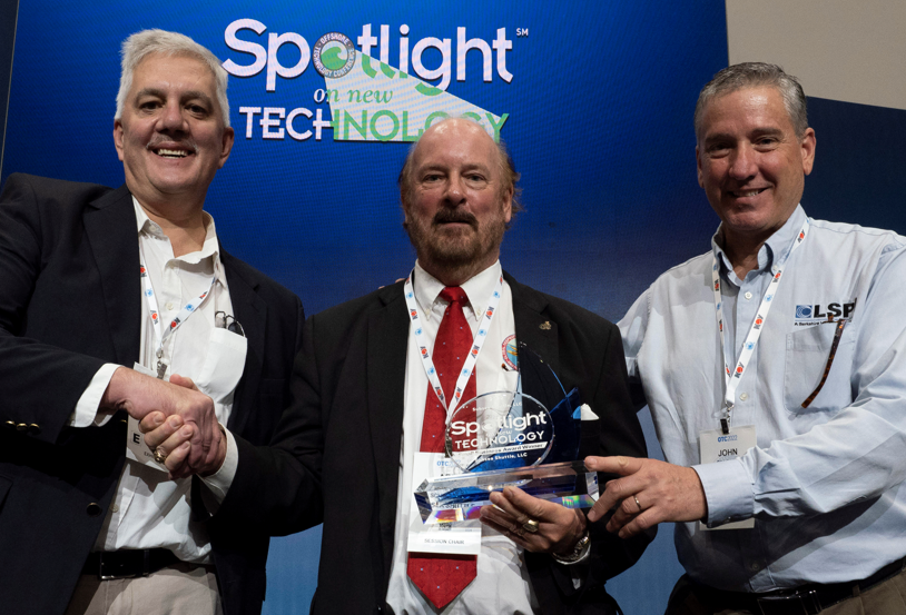 Figure 8, OTC Spotlight award; NETL, David Cercone, Subsea Shuttle, Art Schroeder, LSPI, John Gillespie. 