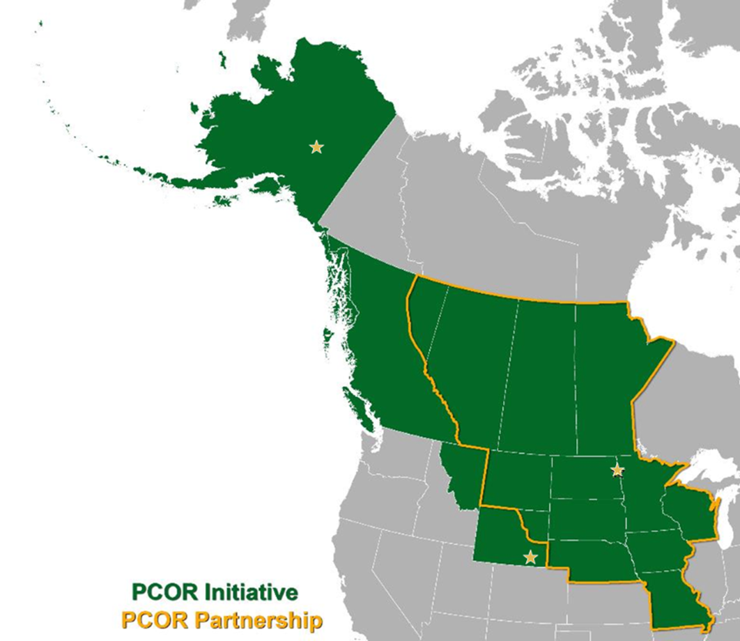 PCOR map