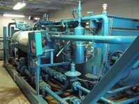 Separator divides produced fluid into liquid and gaseous components
