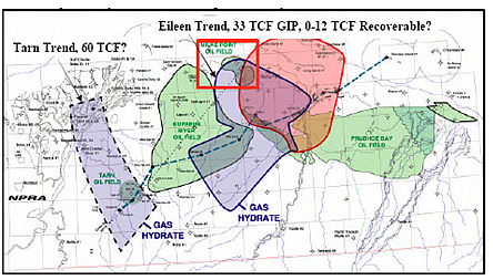 The Mt. Elbert prospect well location has been developed within that portion of the Eileen Methane Hydrate Trend that overlaps the Milne Point Unit.