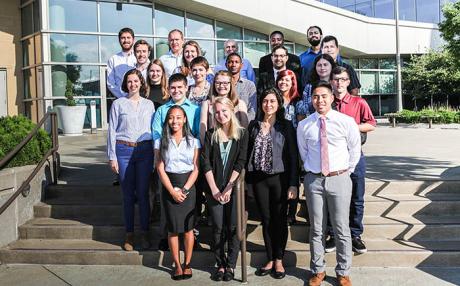 student researchers who are participating in the Mickey Leland Energy Fellowship (MLEF) and Consortium for Integrating Energy Systems in Engineering and Science Education (CIESESE) programs