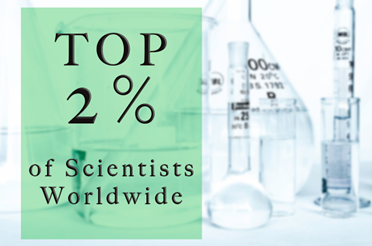 Graphic reading 'Top 2% of Scientists Worldwide'