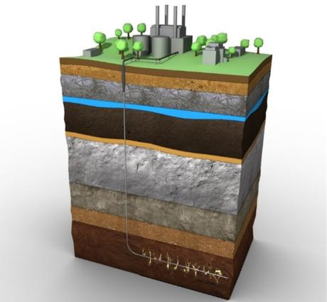 Primary recovery with fracturing (as shown above) typically extracts only a small percentage of hydrocarbons in place. NETL researchers are advancing nuclear magnetic resonance to increase recovery rates in these unconventional formations.
