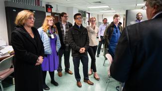 ClearPath Foundation sent a delegation for an extensive overview of NETL's work and a tour of relevant NETL research facilities.