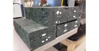 SensorsSmart refractory bricks developed through an NETL-managed project contain embedded ceramic sensors for monitoring coal gasifier health and processing conditions.