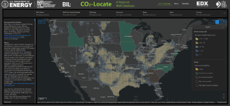 Screengrab from the new CO2-Locate application